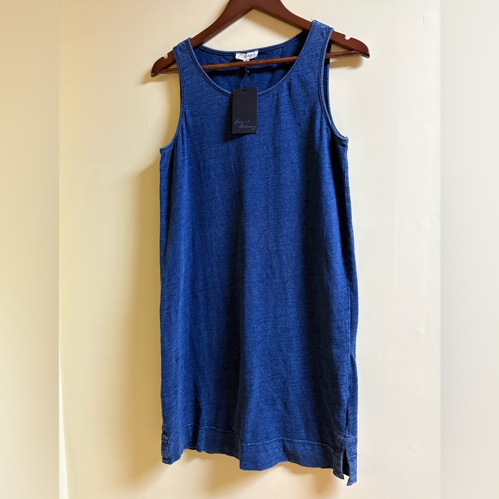 Jane and Delancey Tank Pullover Dress Denim Look Comfy Cotton Size Small NWT’s